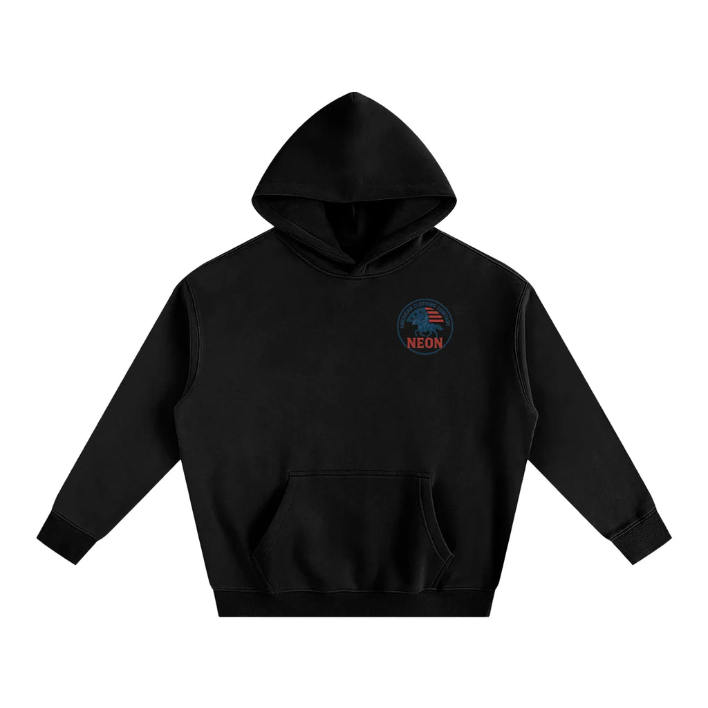 NEON Essential Cowboy Reverse | Oversize Fleeced Hoodie - NEON American Clothing