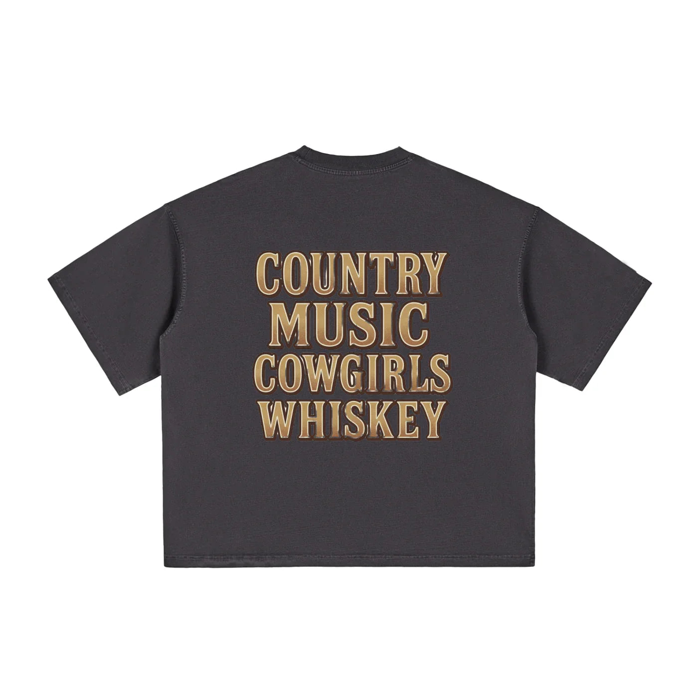 NEON Country Music, Cowgirls & Whiskey - Vintage Boxy Tee - NEON American Clothing