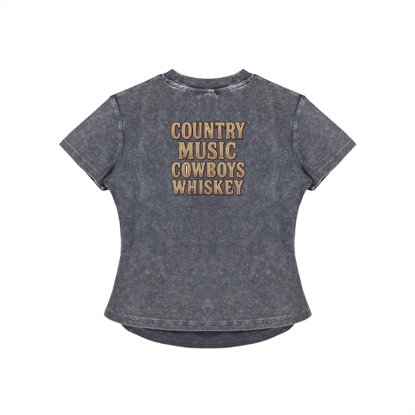 NEON Country Music, Cowboys & Whiskey | Fitted Tee - NEON American Clothing