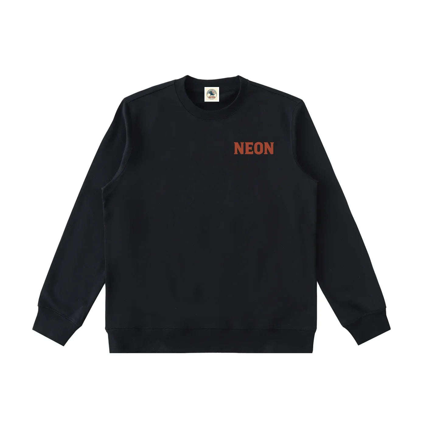 crew neck,sweatshirt,neon logo
