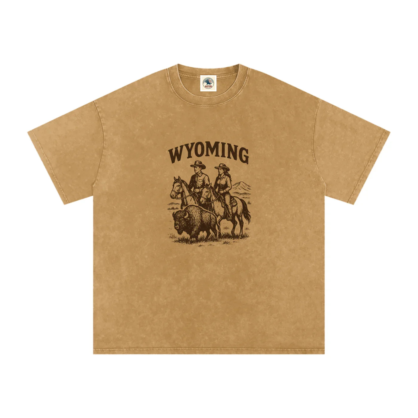 Wyoming Washed Tee - NEON American Clothing