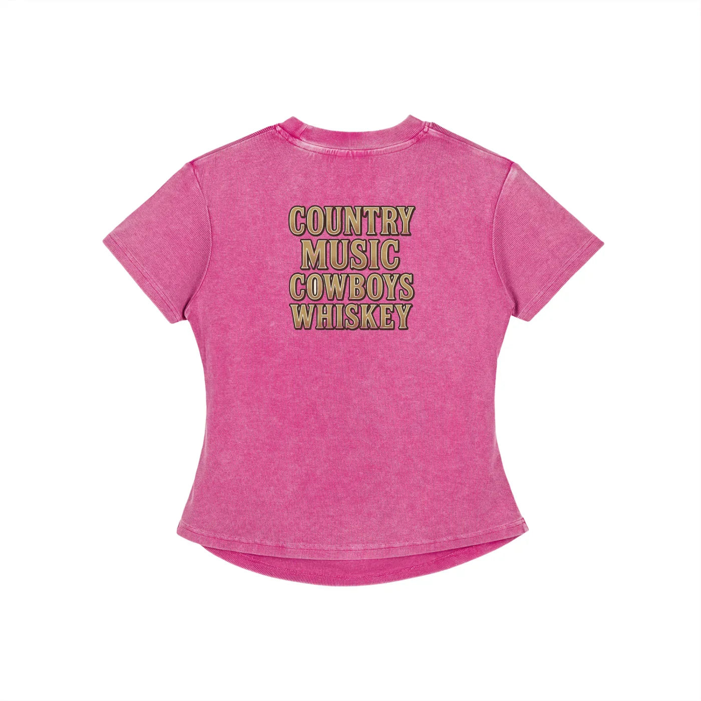 NEON Country Music, Cowboys & Whiskey | Fitted Tee - NEON American Clothing