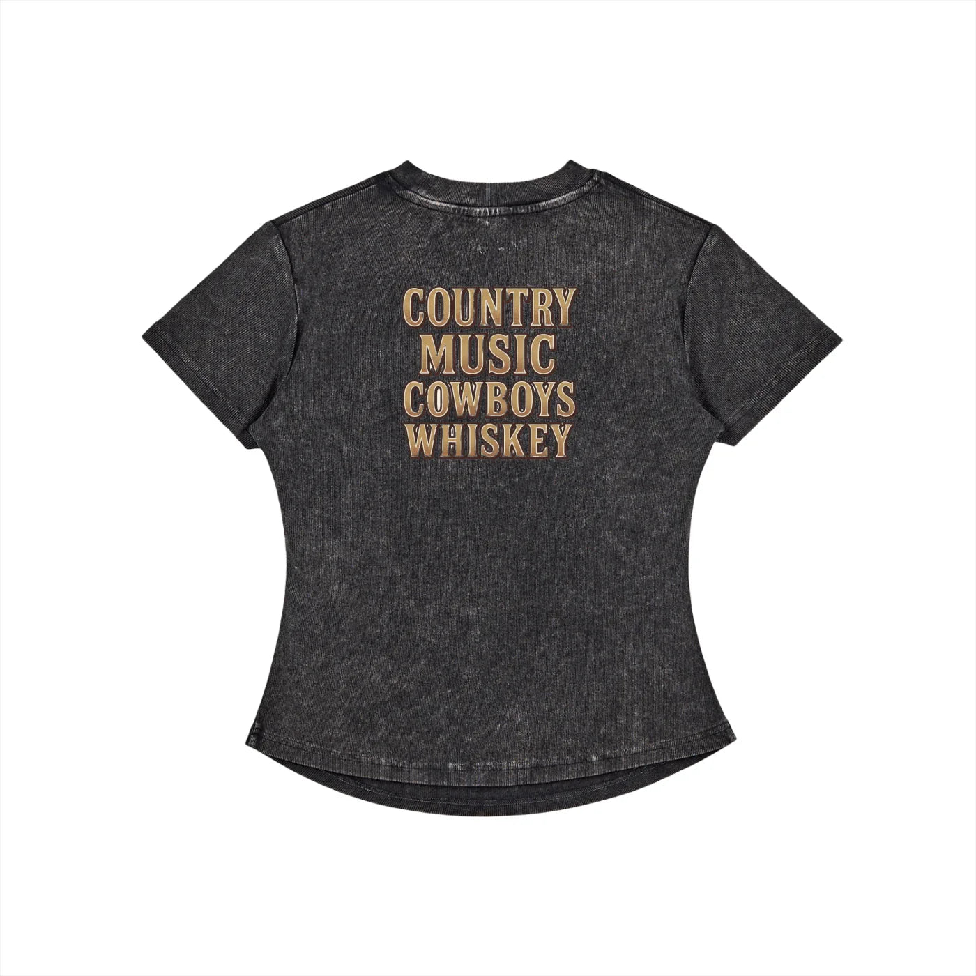 NEON Country Music, Cowboys & Whiskey | Fitted Tee - NEON American Clothing