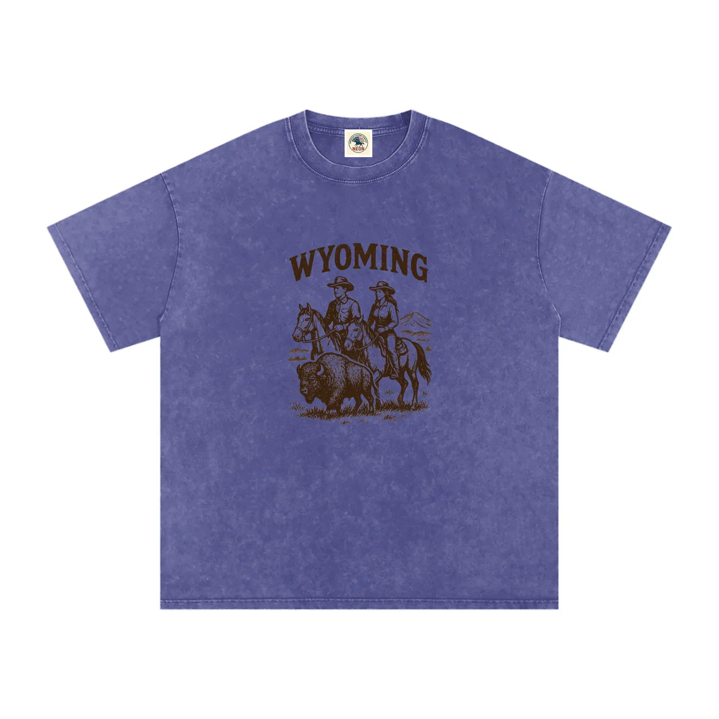 Wyoming Washed Tee - NEON American Clothing