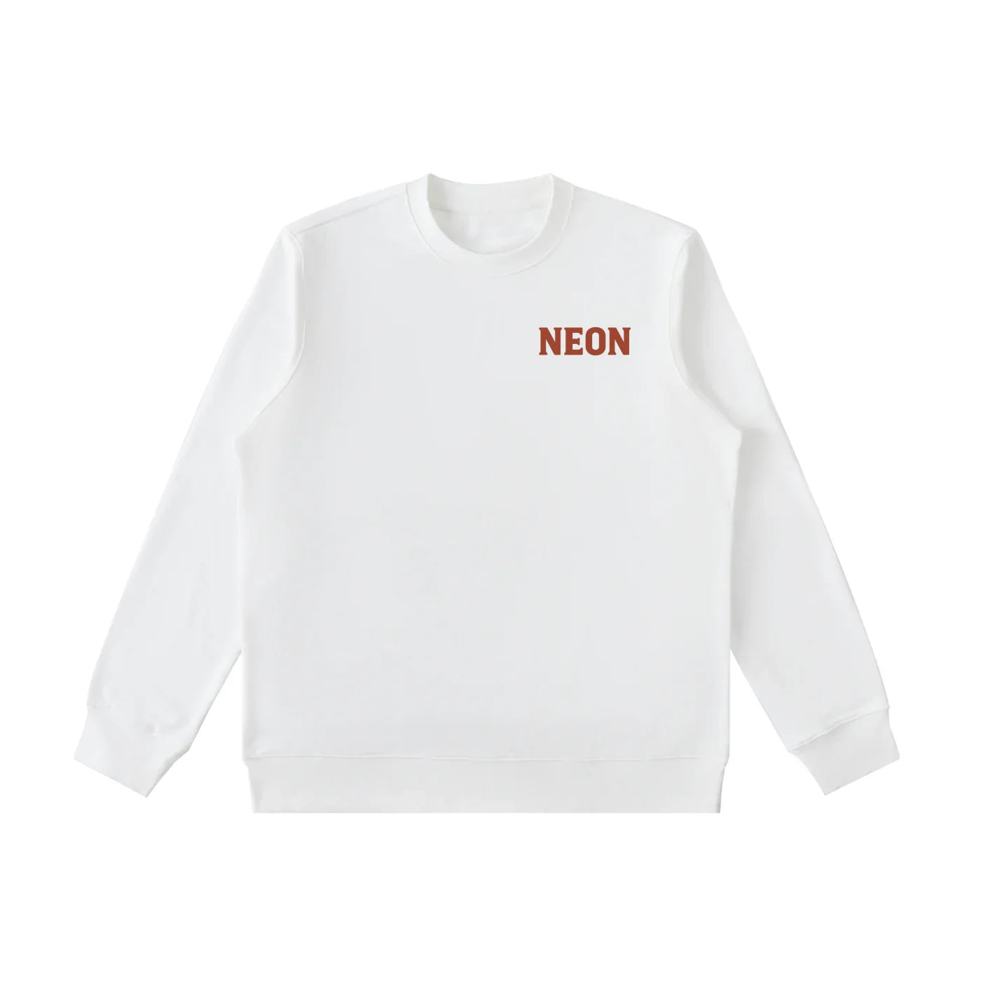 crew neck,sweatshirt,neon logo