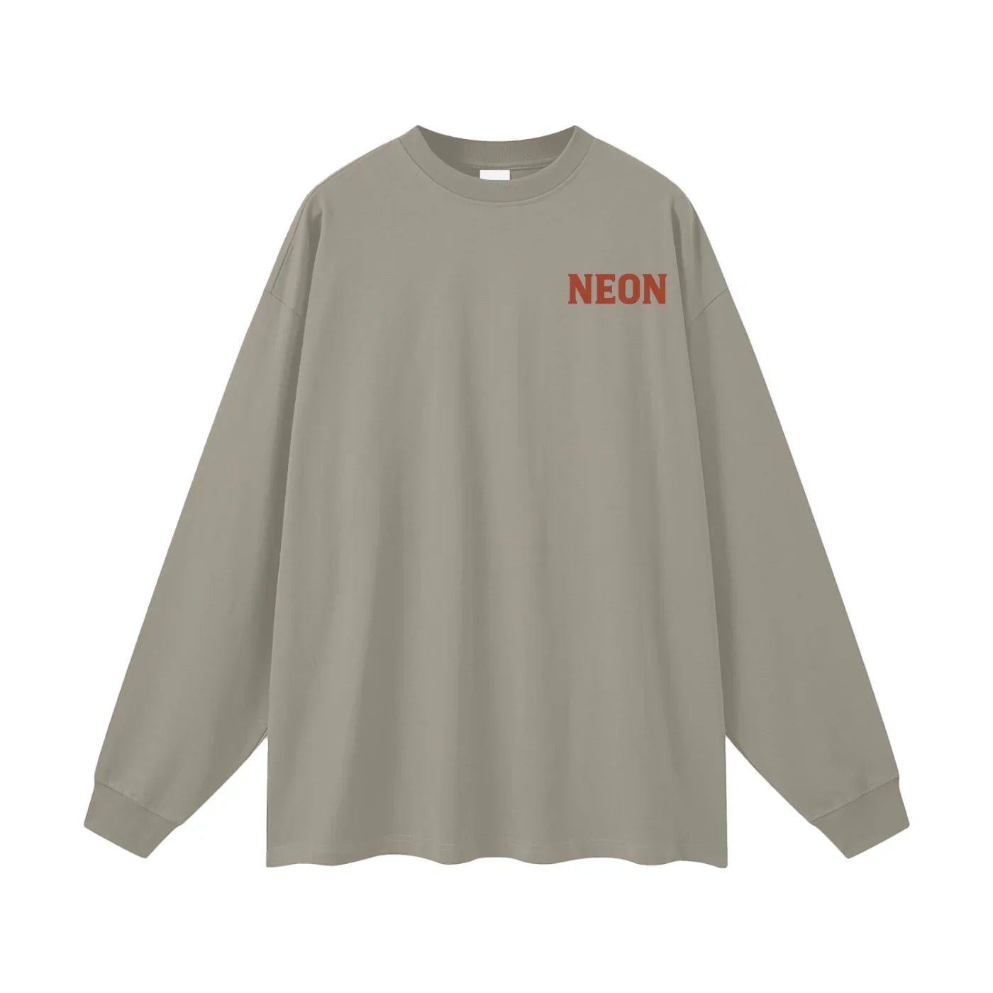 NEON Essentials | Oversized Logo Long Sleeve T-Shirt - NEON American Clothing