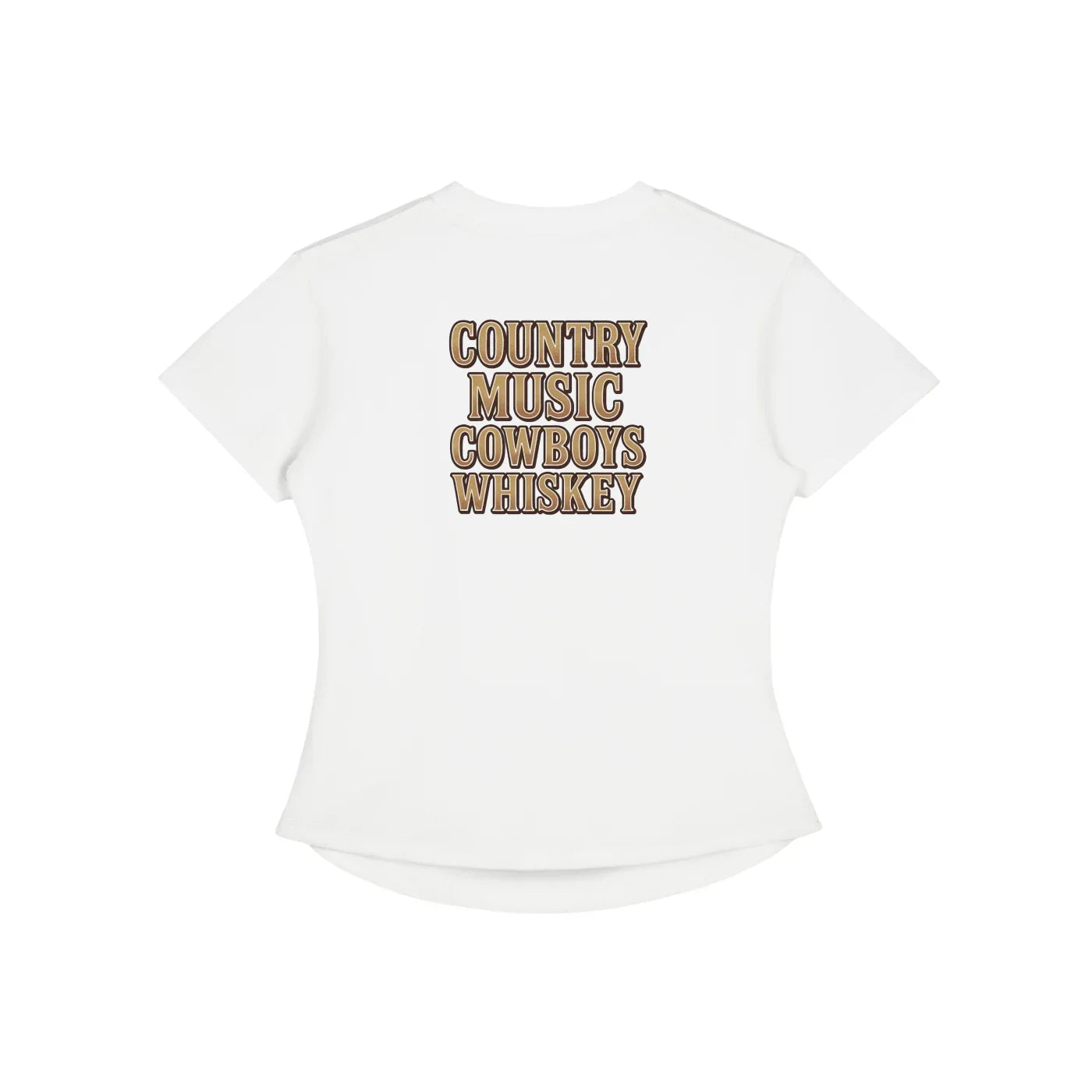 NEON Country Music, Cowboys & Whiskey | Fitted Tee - NEON American Clothing