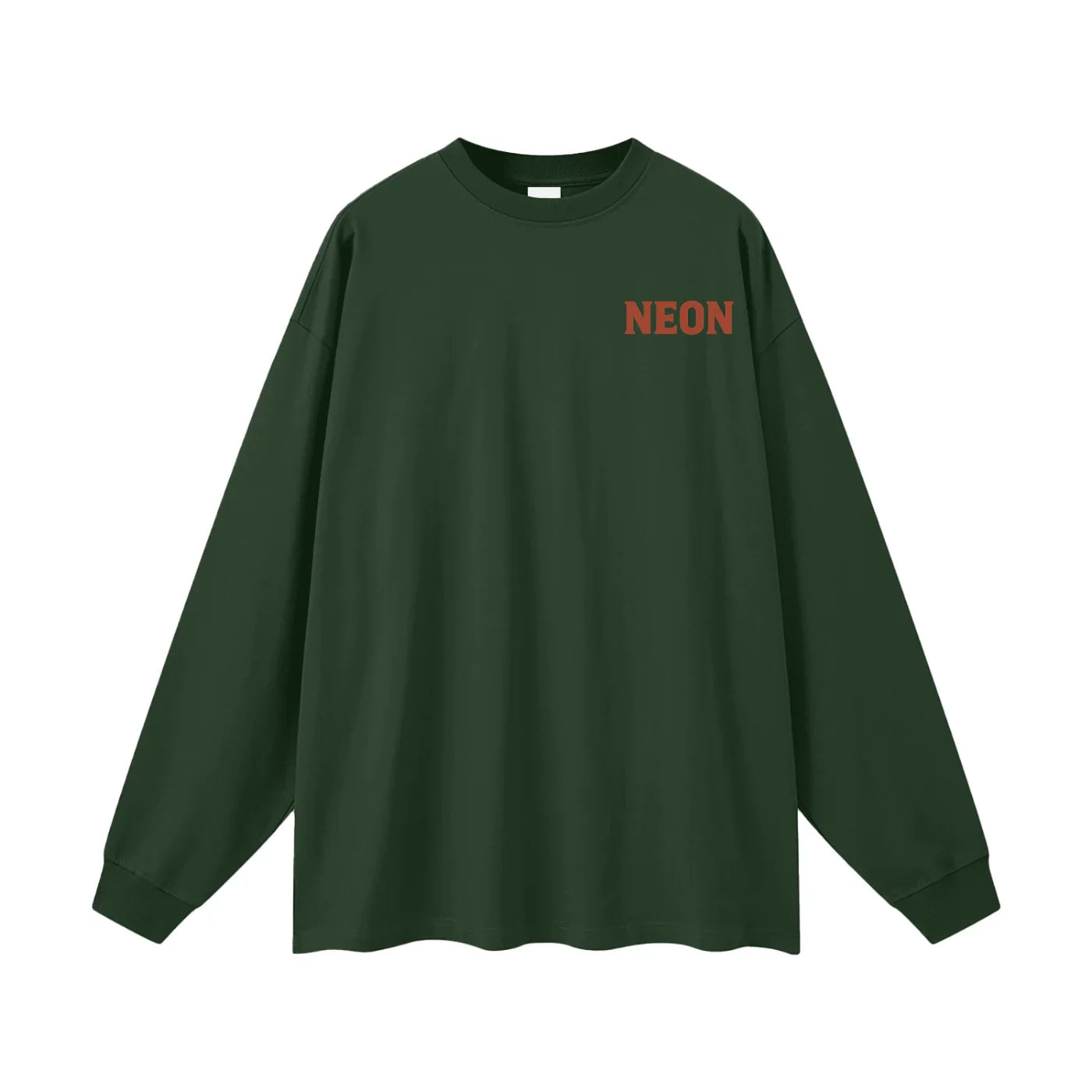 NEON Essentials | Oversized Logo Long Sleeve T-Shirt - NEON American Clothing