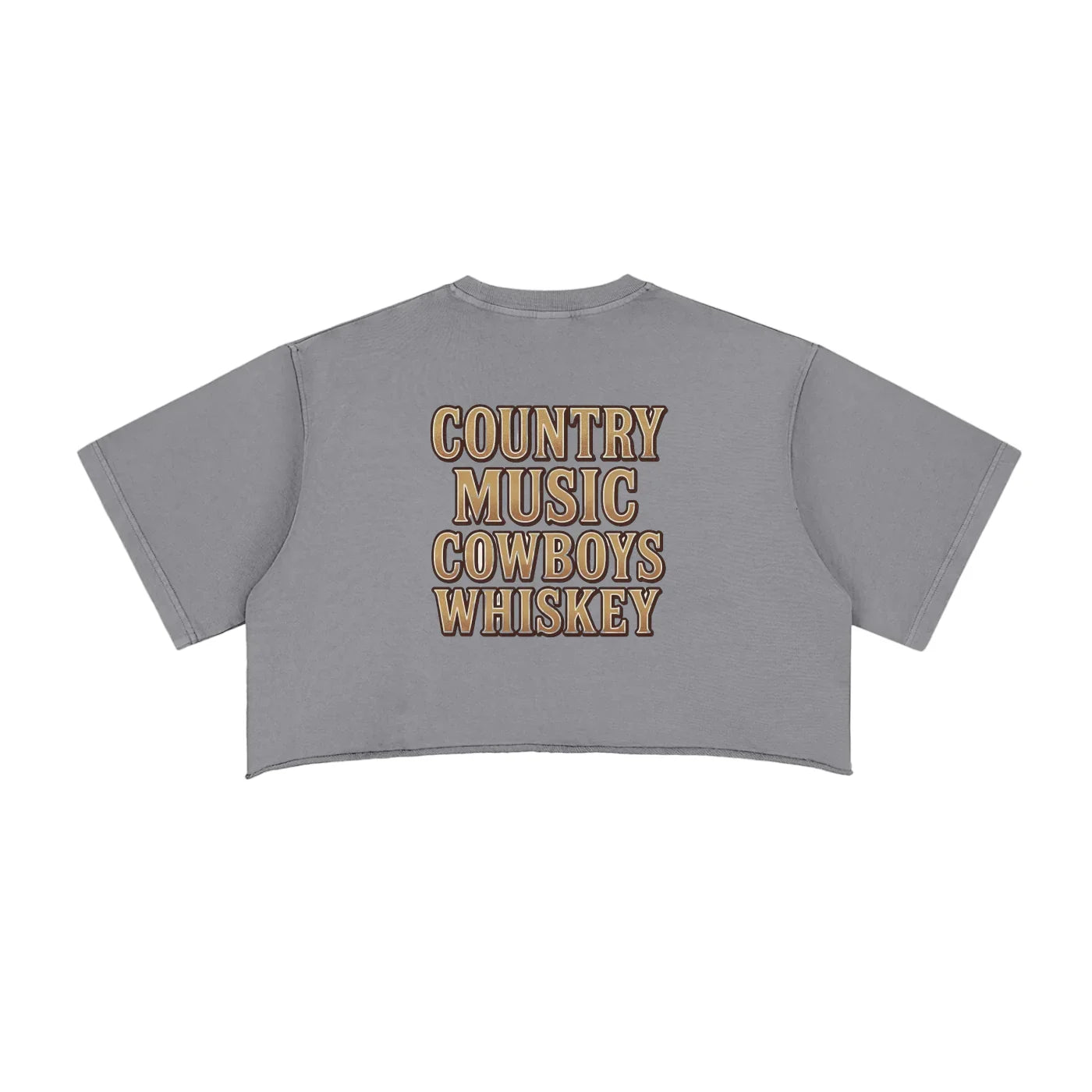 NEON Country Music, Cowboys & Whiskey | Crop Tee - NEON American Clothing