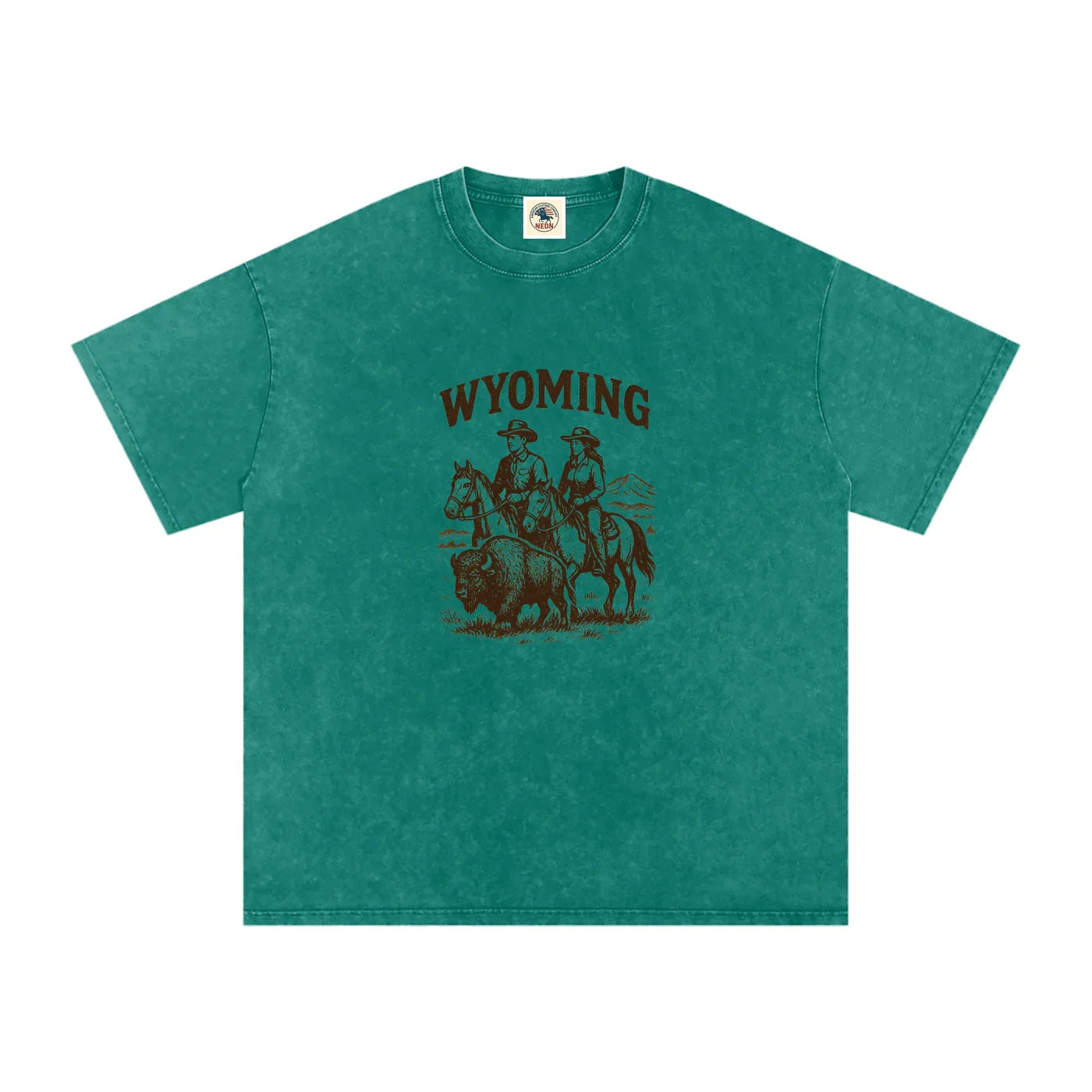 Wyoming Washed Tee - NEON American Clothing