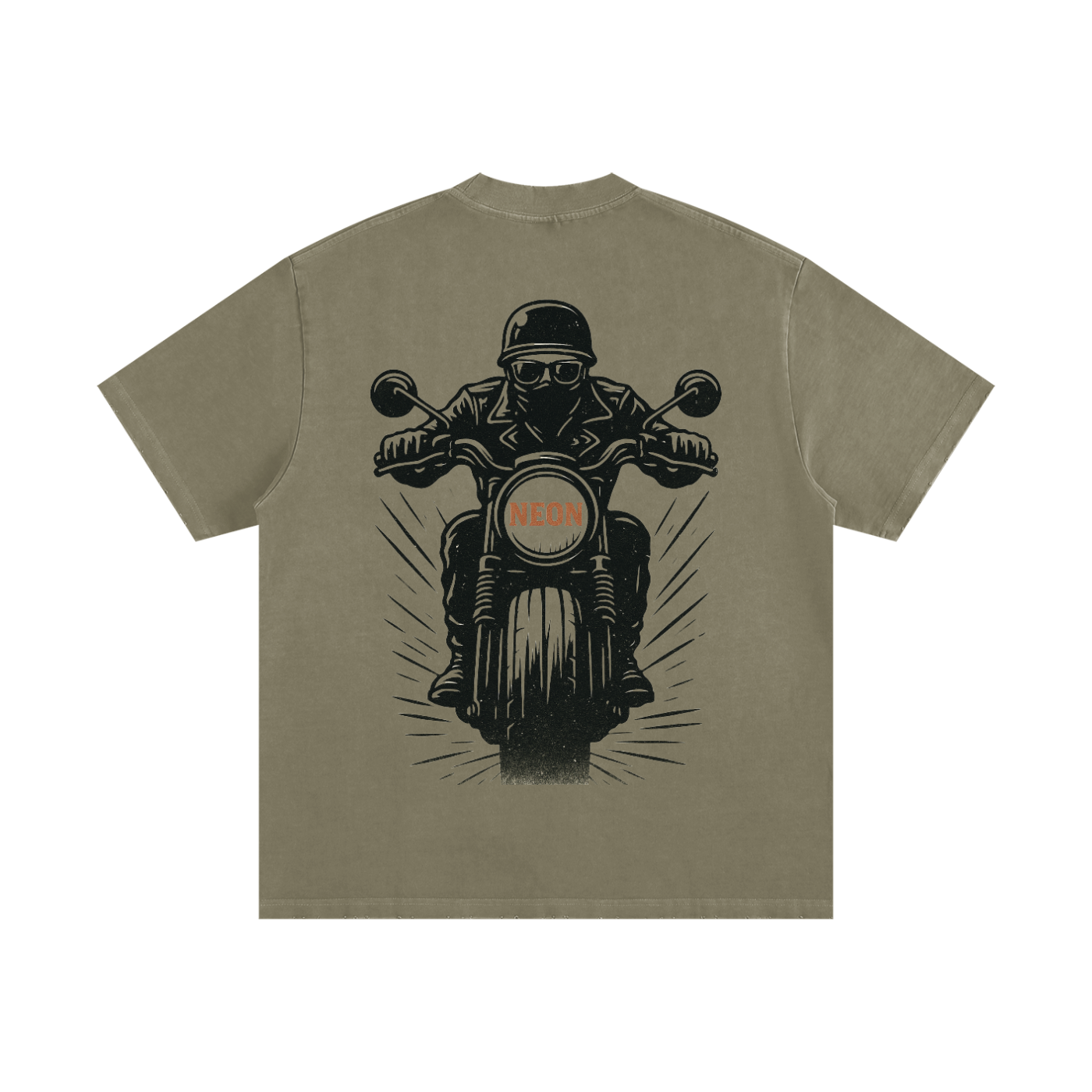 NEON  | Outlaw Biker Heavyweight Frayed T-Shirt