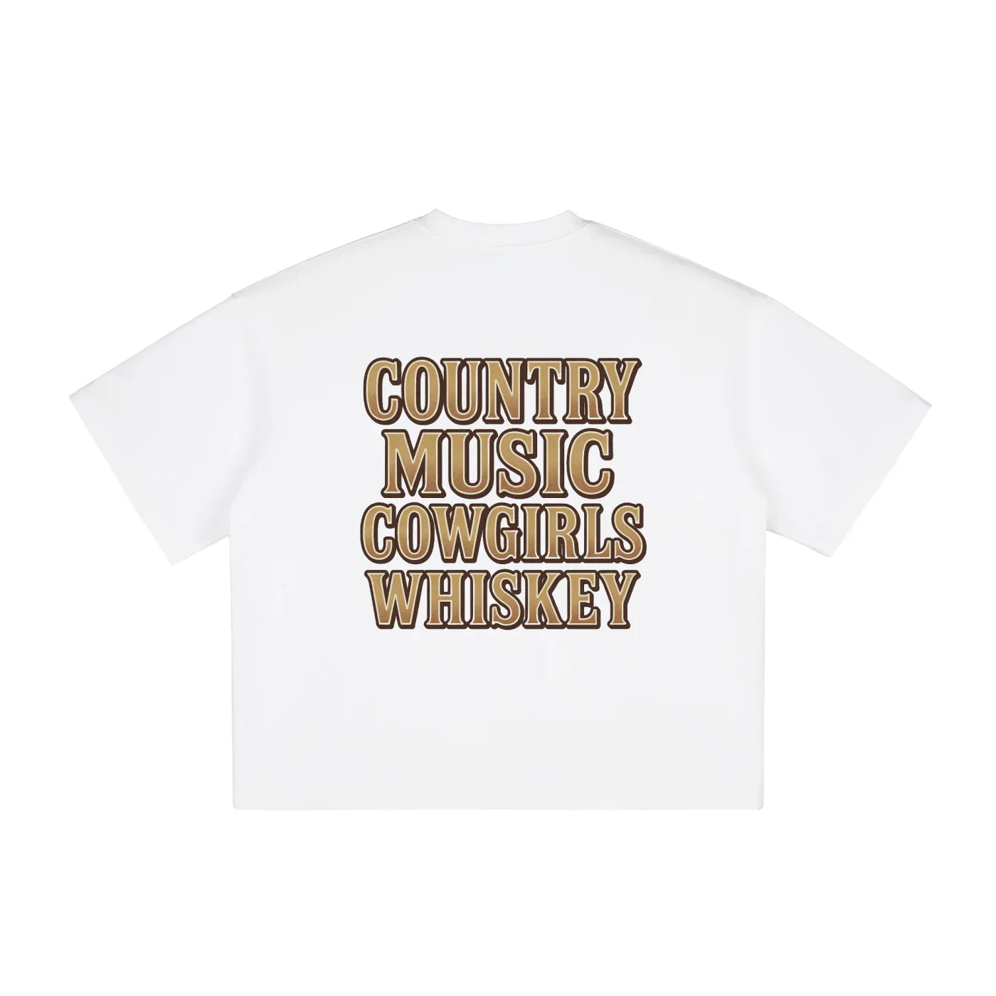 NEON Country Music, Cowgirls & Whiskey - Vintage Boxy Tee - NEON American Clothing