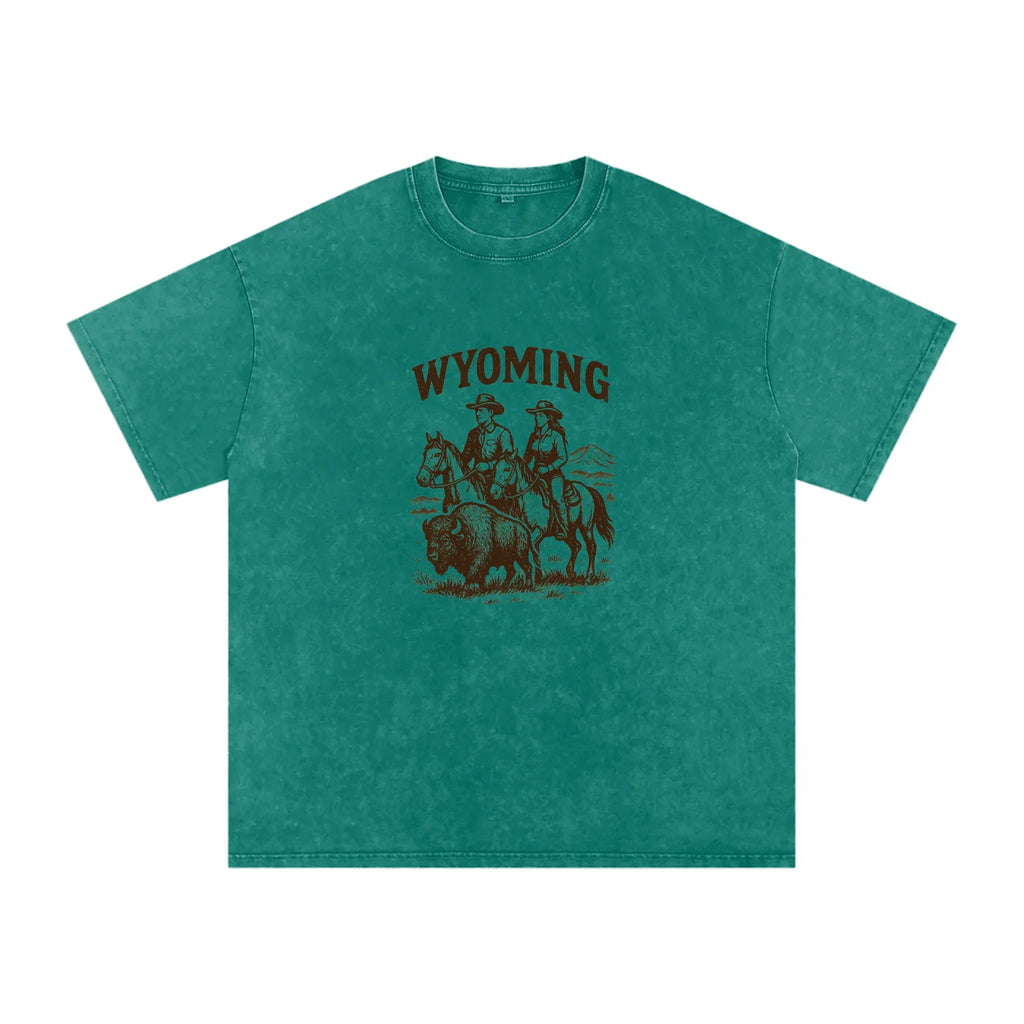 Wyoming Washed Tee - NEON American Clothing