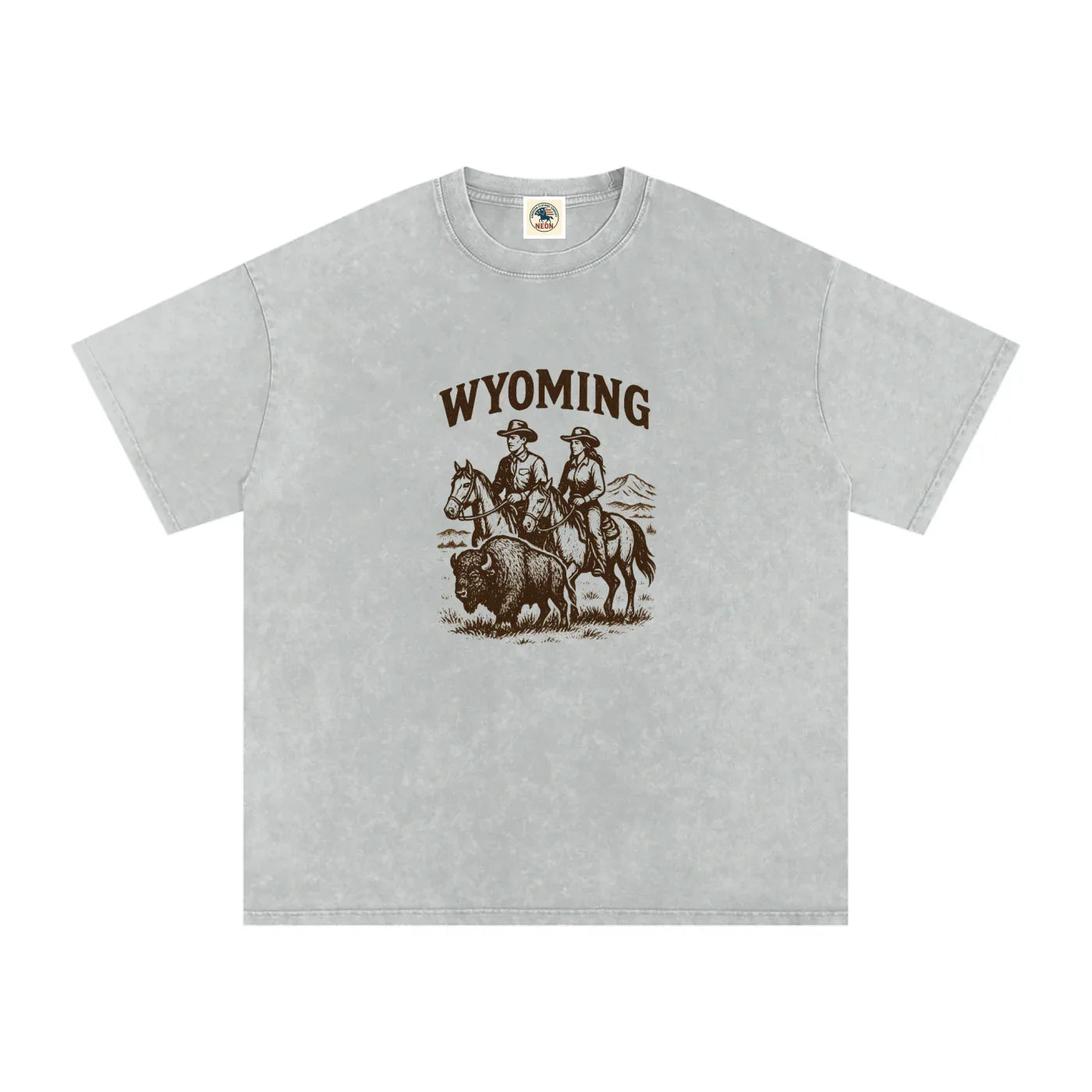 Wyoming Washed Tee - NEON American Clothing