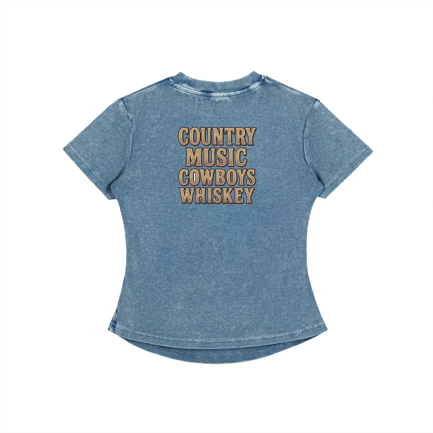 NEON Country Music, Cowboys & Whiskey | Fitted Tee - NEON American Clothing