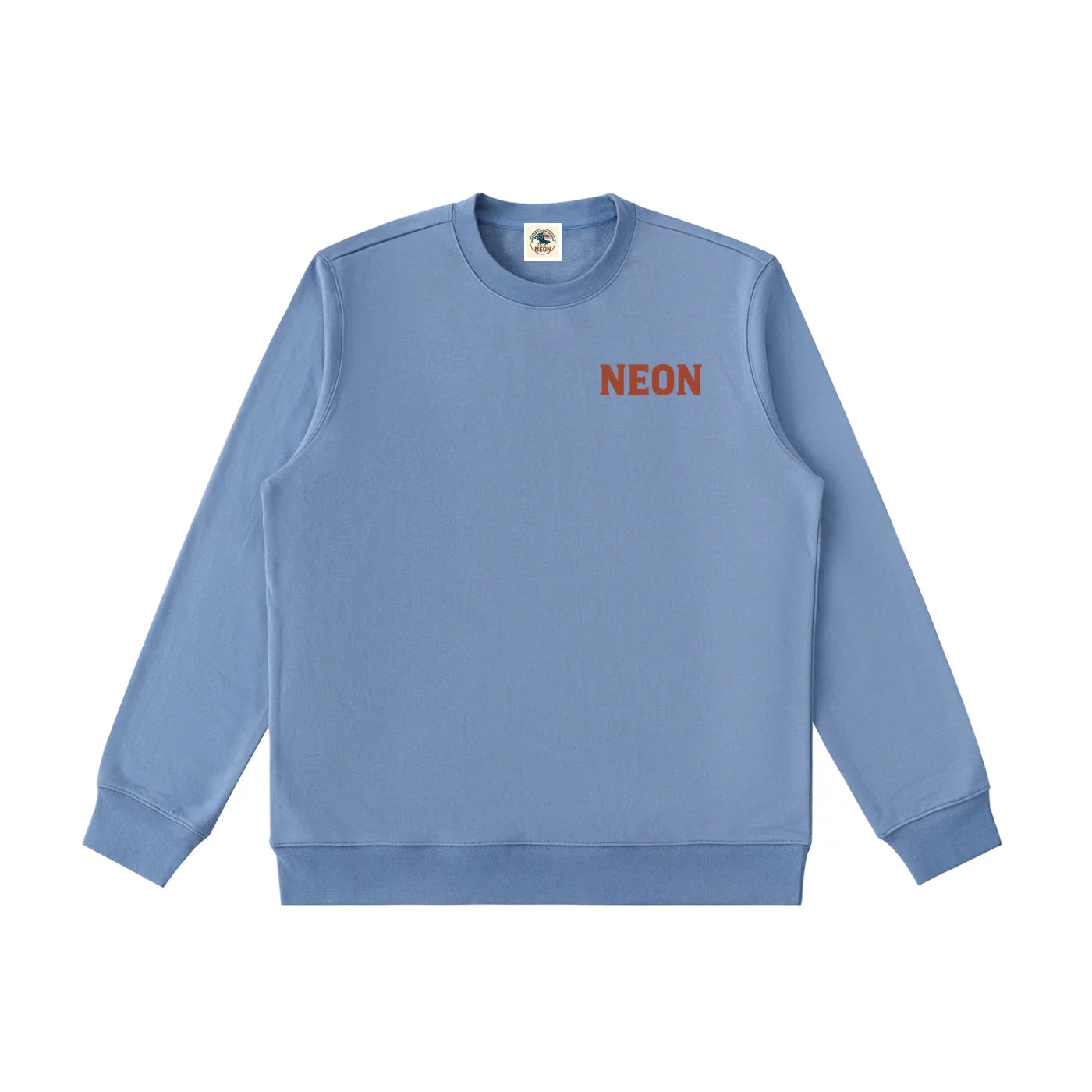 crew neck,sweatshirt,neon logo