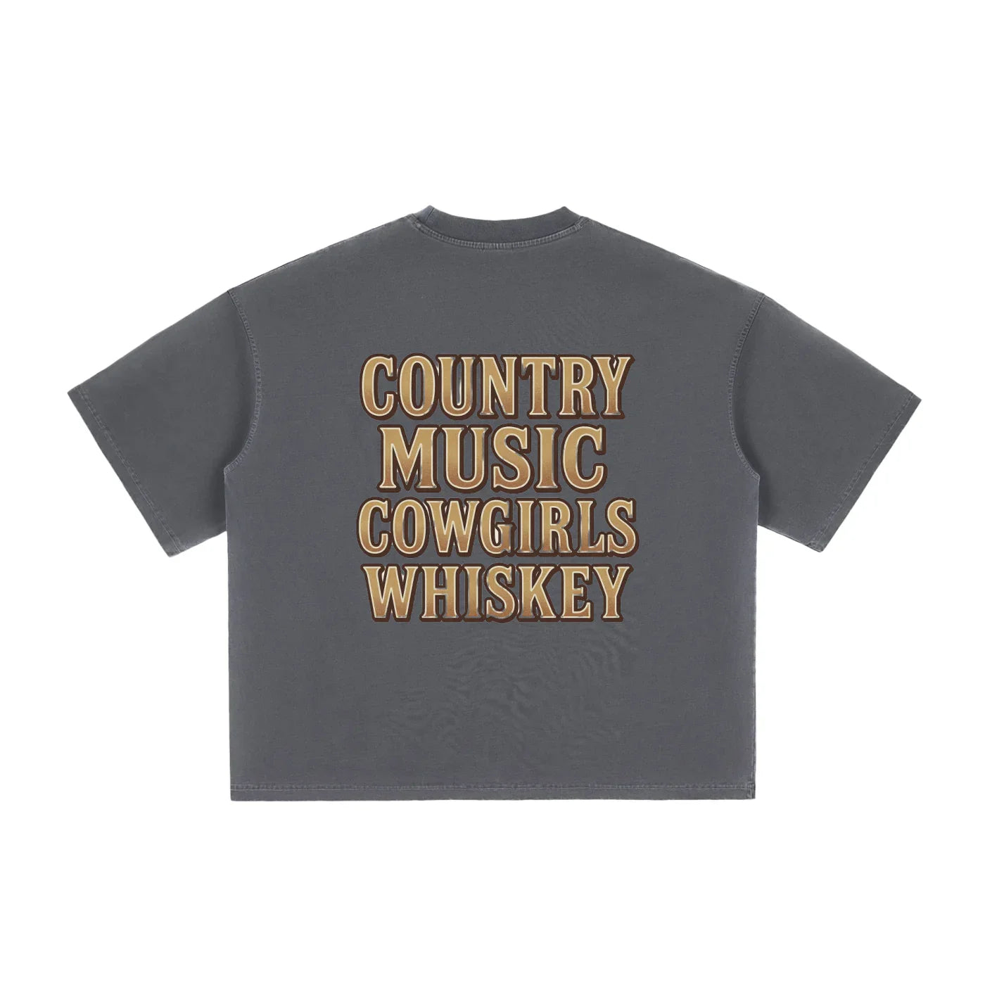 NEON Country Music, Cowgirls & Whiskey - Vintage Boxy Tee - NEON American Clothing