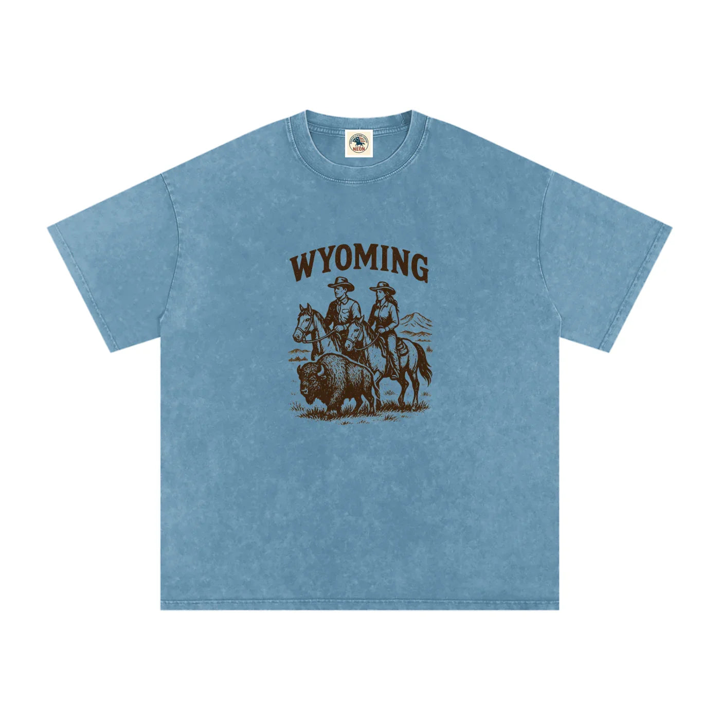 Wyoming Washed Tee - NEON American Clothing