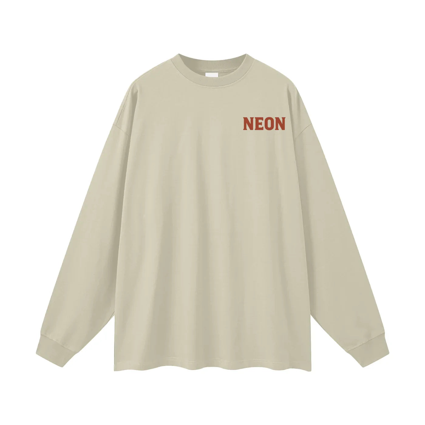 NEON Essentials | Oversized Logo Long Sleeve T-Shirt - NEON American Clothing