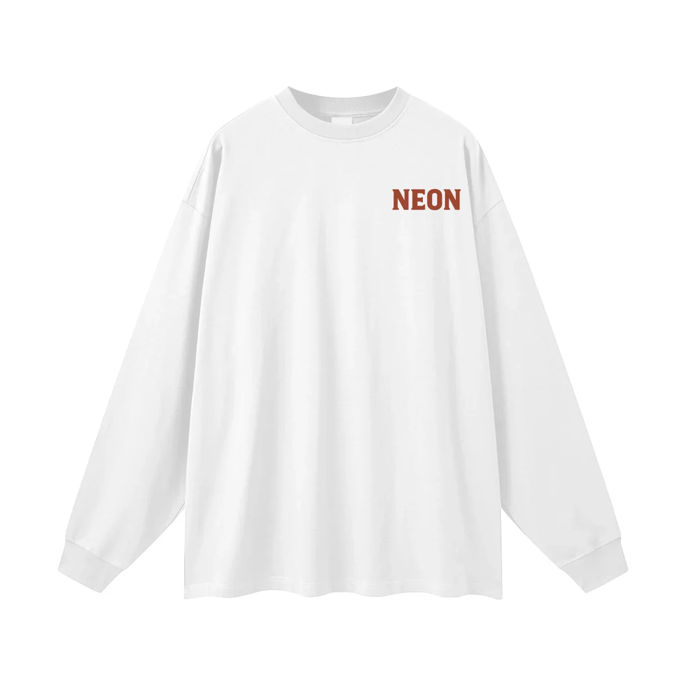 NEON Essentials | Oversized Logo Long Sleeve T-Shirt - NEON American Clothing