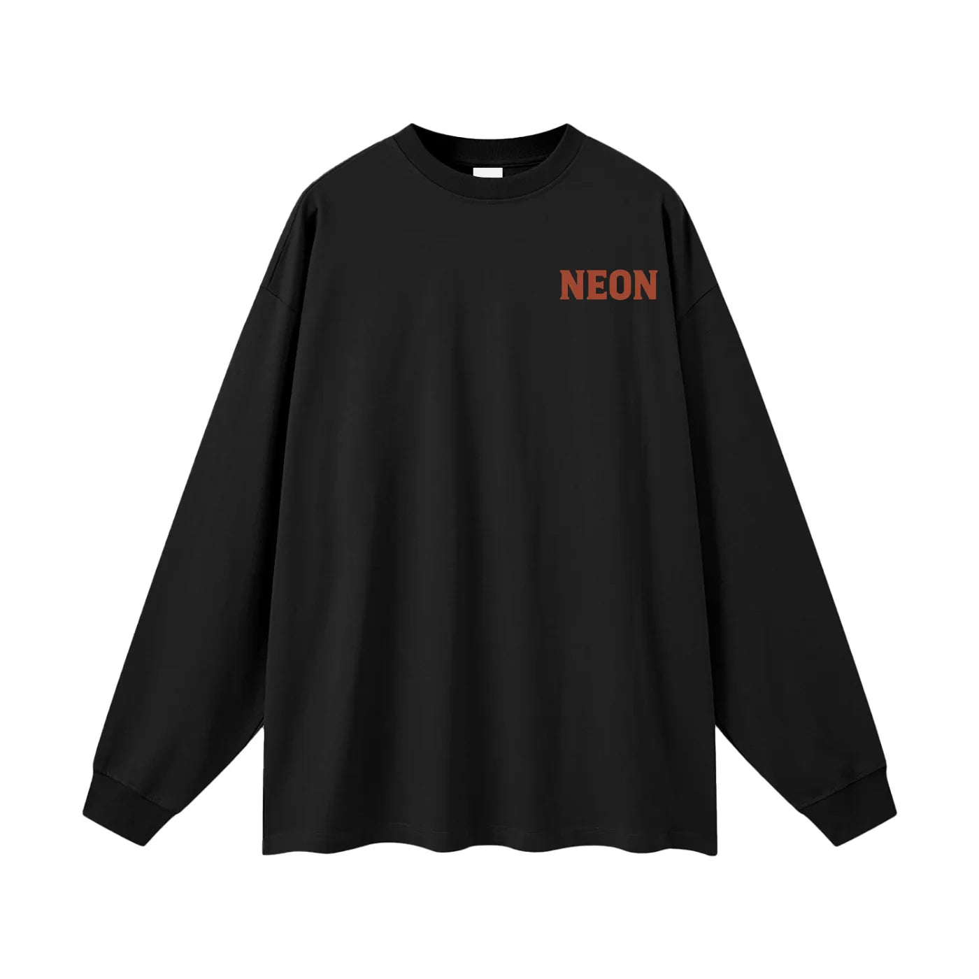 NEON Essentials | Oversized Logo Long Sleeve T-Shirt - NEON American Clothing