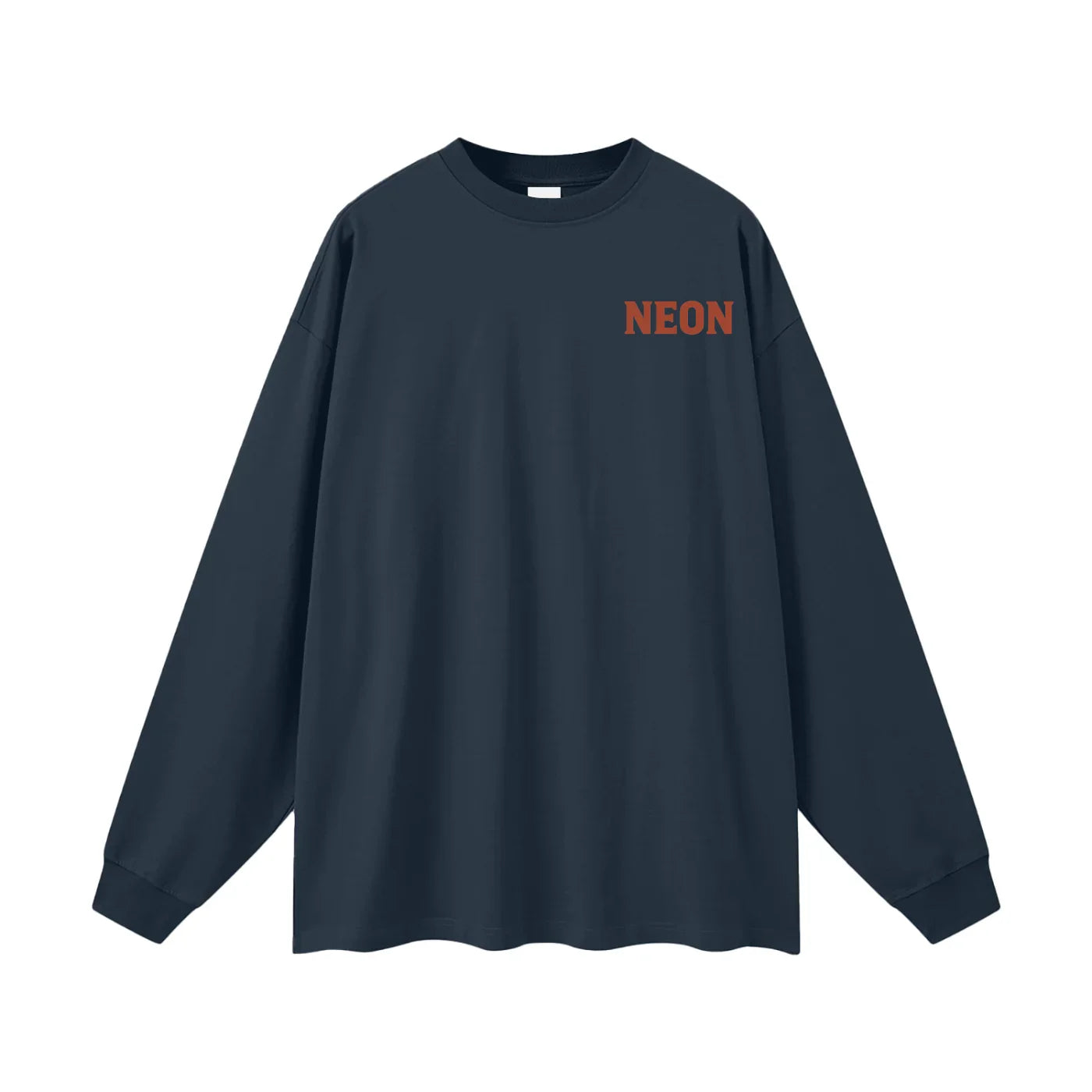 NEON Essentials | Oversized Logo Long Sleeve T-Shirt - NEON American Clothing