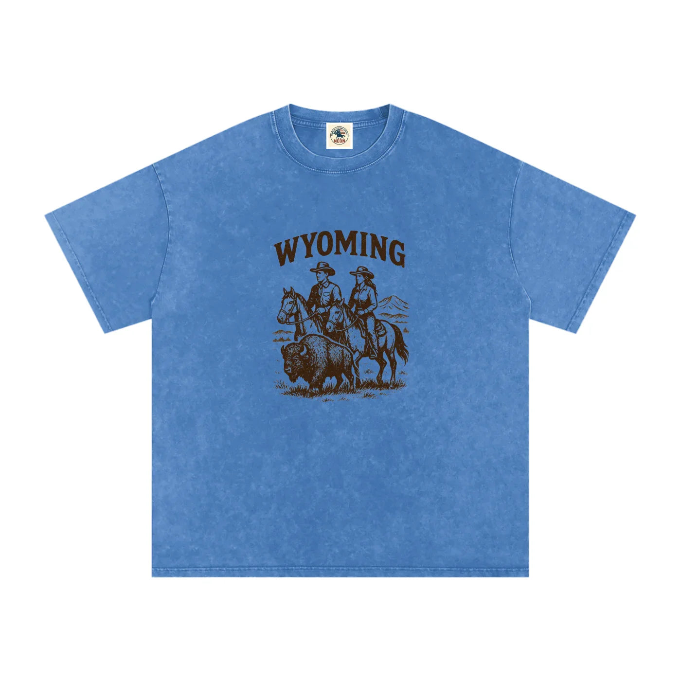 Wyoming Washed Tee - NEON American Clothing